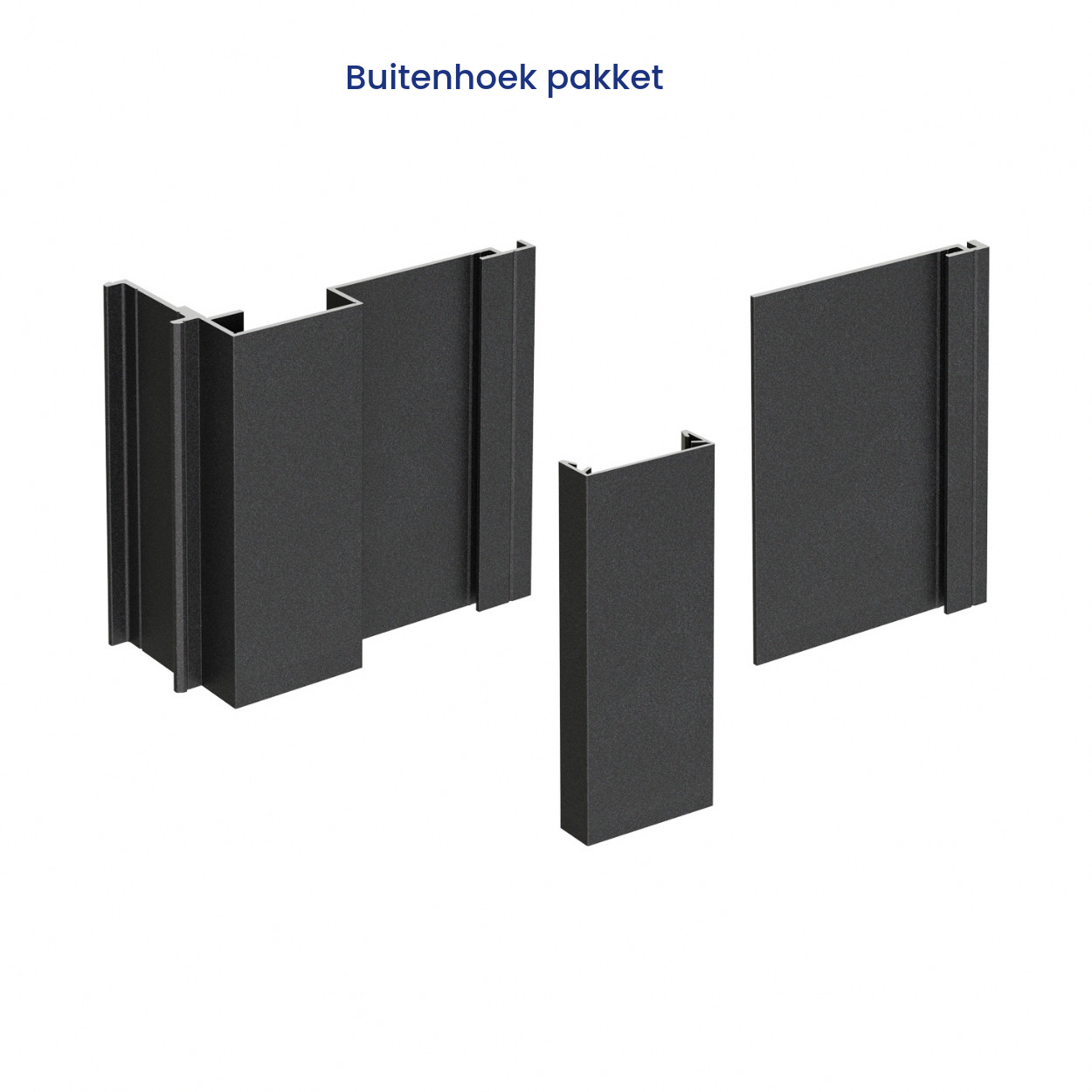 Cladix Aluminium Gevelbekleding Gitzwart RAL9005